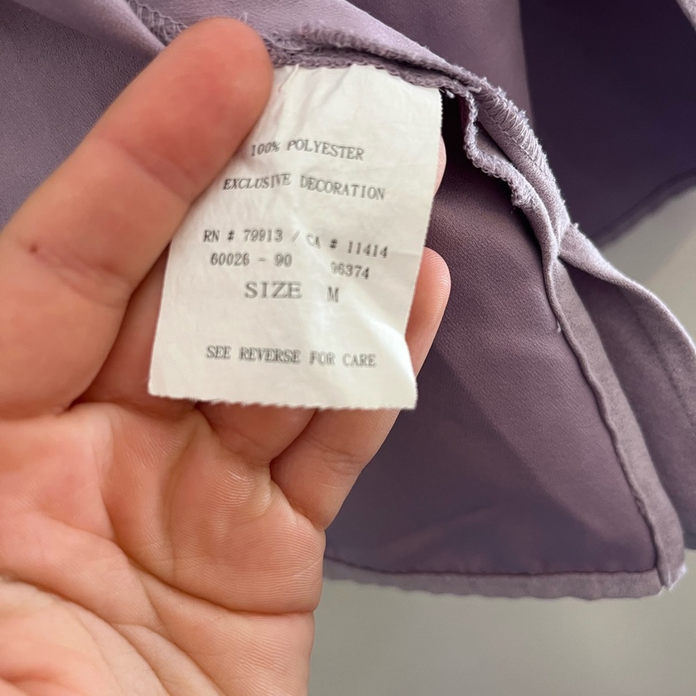 Violet button down - Picture 4 of 5
